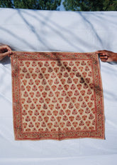 Saffron Blossom - Kalamkari Cotton Bandana