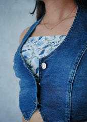 Blue Bell - Hand Block Print Cotton Bandana