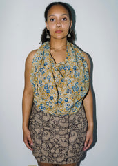 Charcoal Paisley - Kalamkari XL Cotton Wrap