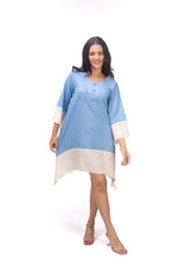 417 - 163 White Lotus "Jean" Women's Asymetric Dress - White Lotus Distributors LLC