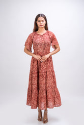 554-126 White Lotus "Joy" Women's long Maxi Dress