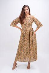 531-103 White Lotus "Tina" Women's long Dress