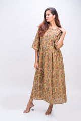 531-103 White Lotus "Tina" Women's long Dress
