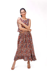 593-144 White Lotus Women's "Anitha set co-ods" Skirt