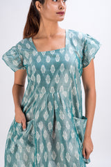 504-306 White Lotus "Diana" Women's Short Dress