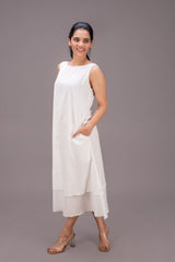 406 - 122 "Ronie" Whitelotus women's Double Layered Maxi Dress - White Lotus Distributors LLC