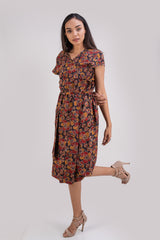 511-113 WhiteLotus "Wine" Women's wrap Dress
