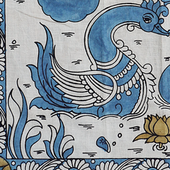 Swan Garden Glow - Limited Hand Painted Cotton Bandana