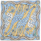 Azure Savannah Giraffe - Limited Hand Painted Cotton Bandana
