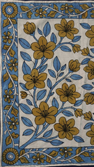 Mustard Bloom Cascade - Limited Hand Painted Cotton Bandana