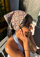 Bundled Moonlight - Kalamkari Cotton Bandana