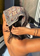 Bundled Moonlight - Kalamkari Cotton Bandana