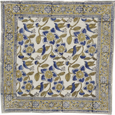 Royal Blue Aviary - Kalamkari Cotton Bandana (KK1516)