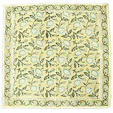 Lemon Sage Bloom - Hand Block Printed Cotton Bandana
