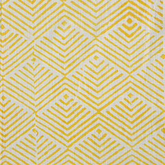 Golden Horizon Geo - Block Printed Cotton Bandana (KK1549)