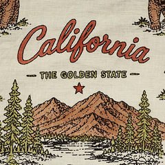 California Bears - Hand Painted Cotton Bandana (HP0042)