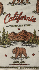 California Bears - Hand Painted Cotton Bandana (HP0042)
