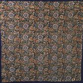 Black Flowers - XL Cotton Wrap