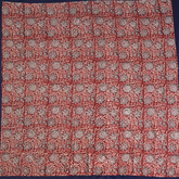 Crimson Blossom - XL Cotton Wrap