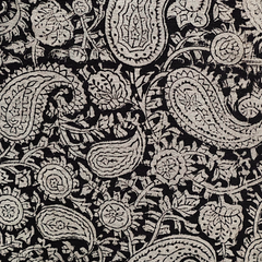 Charcoal Paisley - XL Cotton Wrap