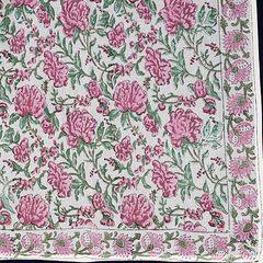XL1021 — Cotton XL Wrap (44" × 44") - Hand Block Printed