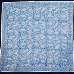 XL1023 — Cotton XL Wrap (44" × 44") - Hand Block Printed