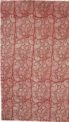 Brick Red Paisley - XL Cotton Wrap - Hand Block Printed