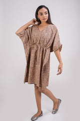 510-107 Whitelotus "Sony" kaftan knee length Women's Dress