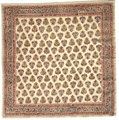 Saffron Blossom - Kalamkari Cotton Bandana