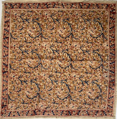 Mustard Branches - Kalamkari Cotton Bandana