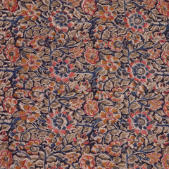 Black Flowers - Kalamkari Cotton Bandana