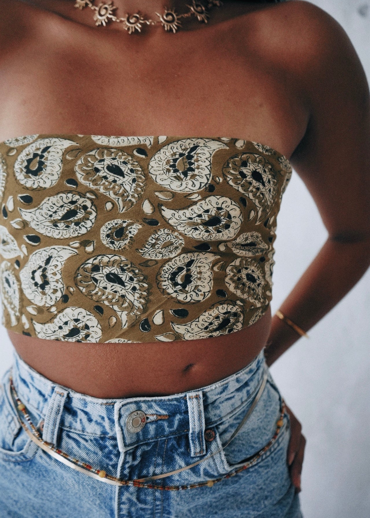 Emerald Wine - Kalamkari Cotton Bandana