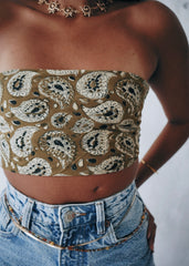 Emerald Wine - Kalamkari Cotton Bandana