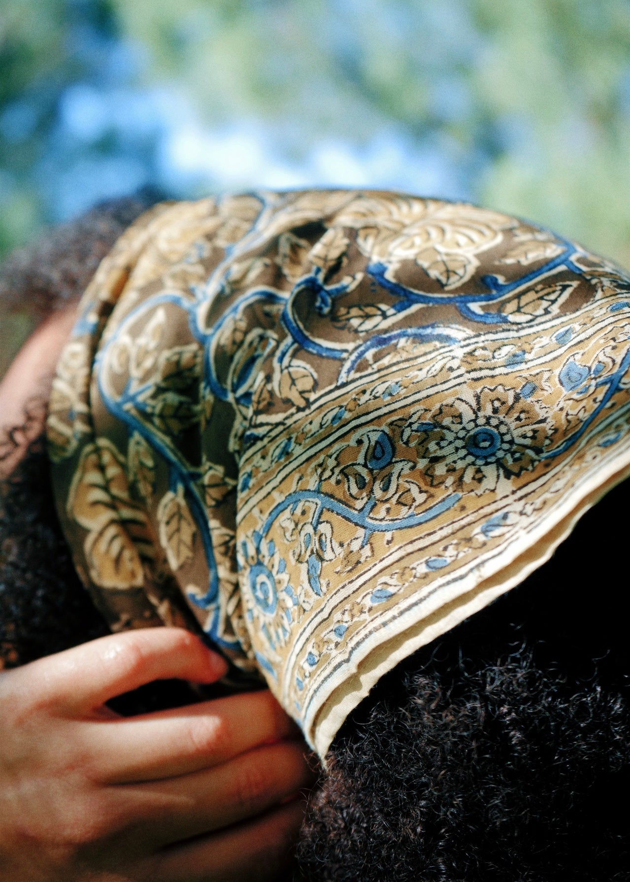 Sahara Rivers - Kalamkari Cotton Bandana