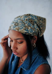 Dusky Bloom - Kalamkari Cotton Bandana