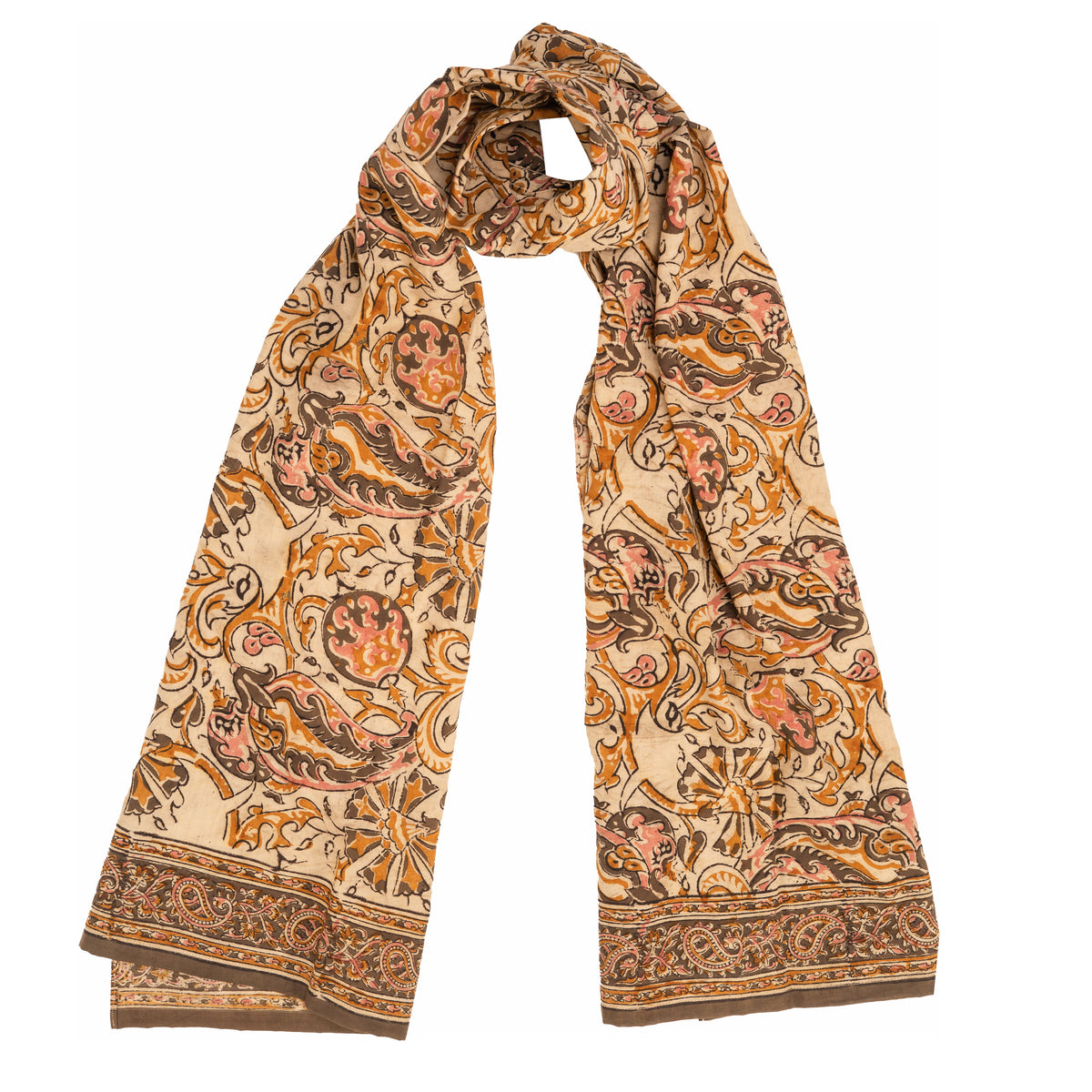 600-044 Women's Scarf - Hand Block Printed