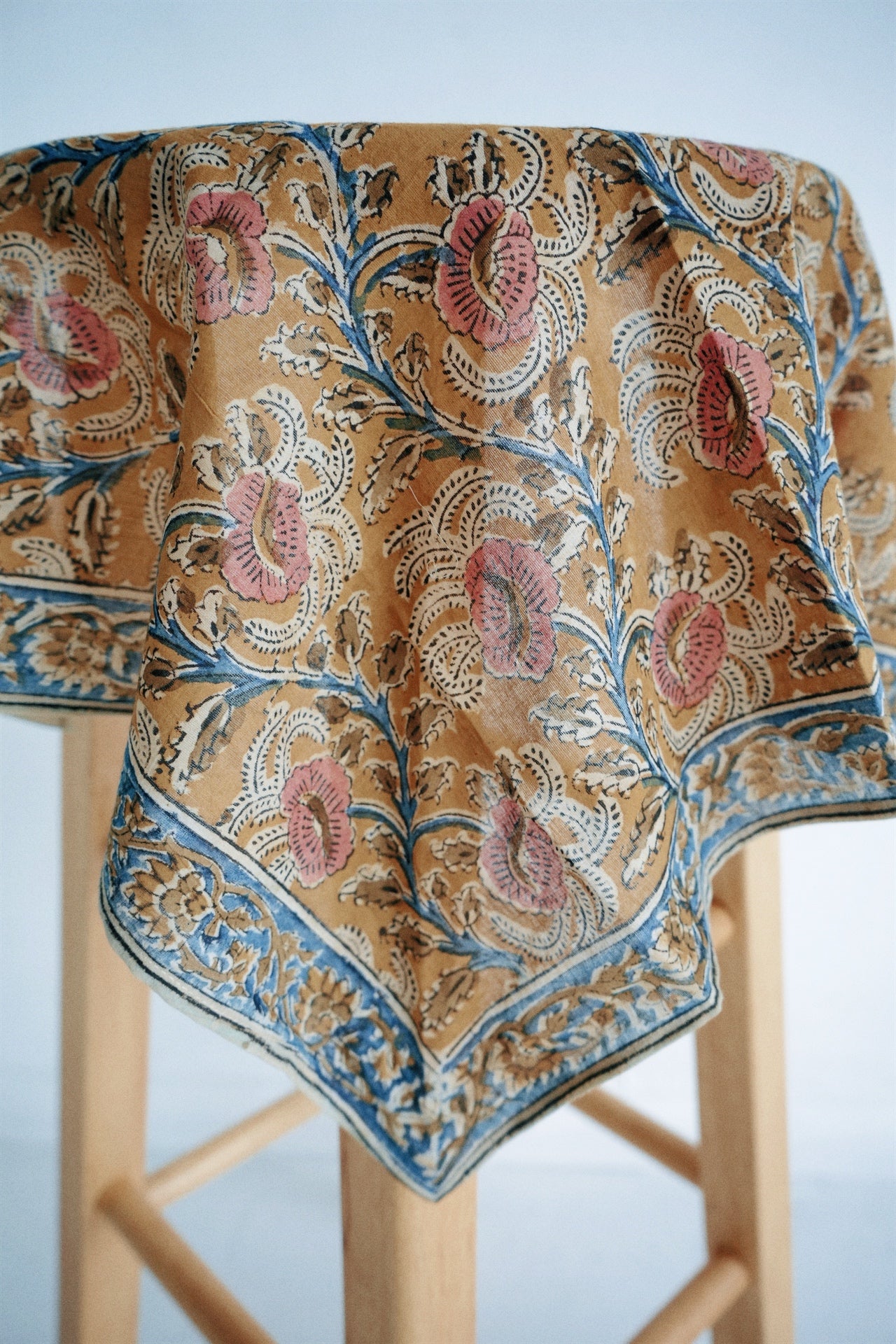 Amber Vine - Kalamkari Cotton Bandana