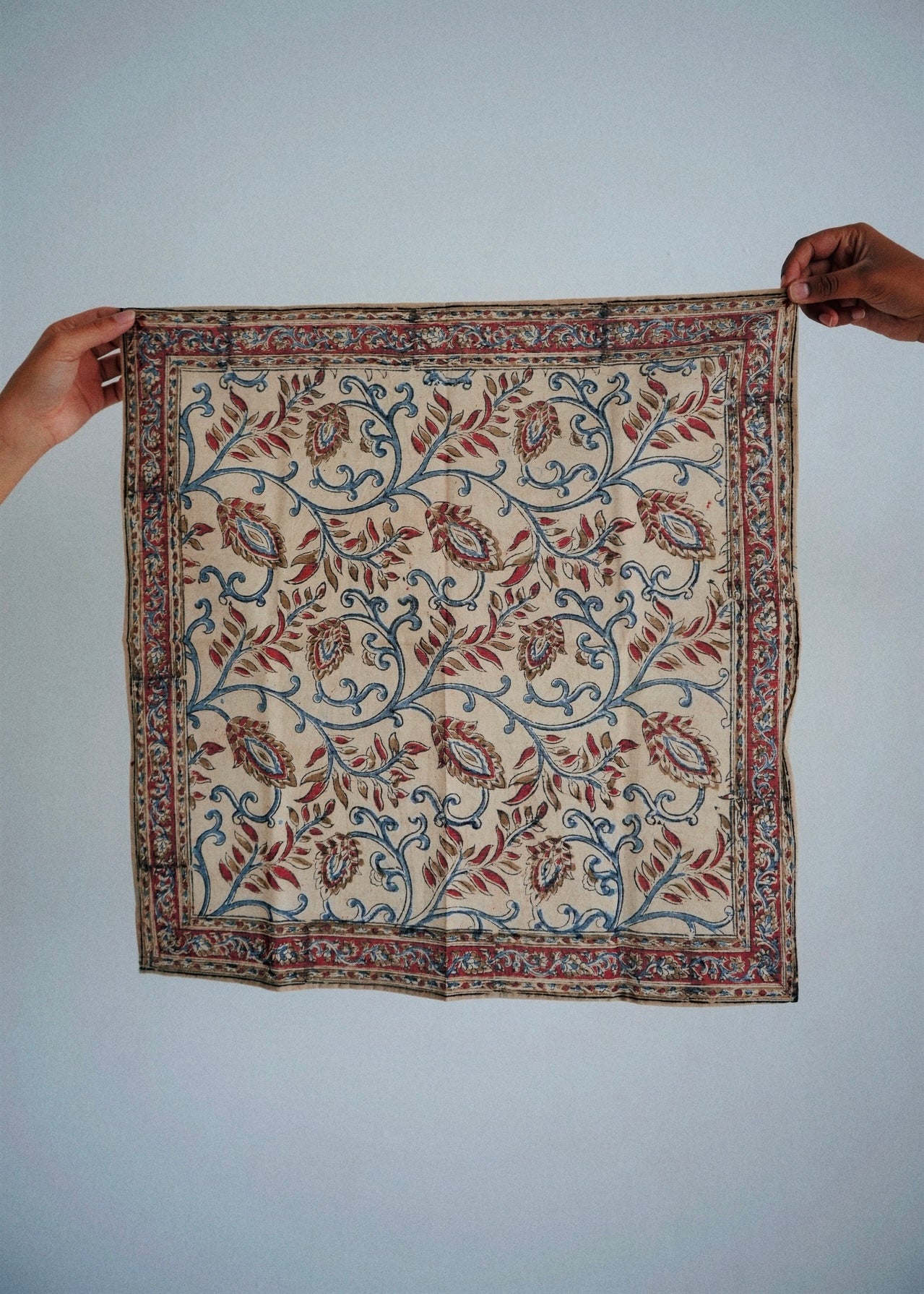 Jackfruit Garden - Kalamkari Cotton Bandana