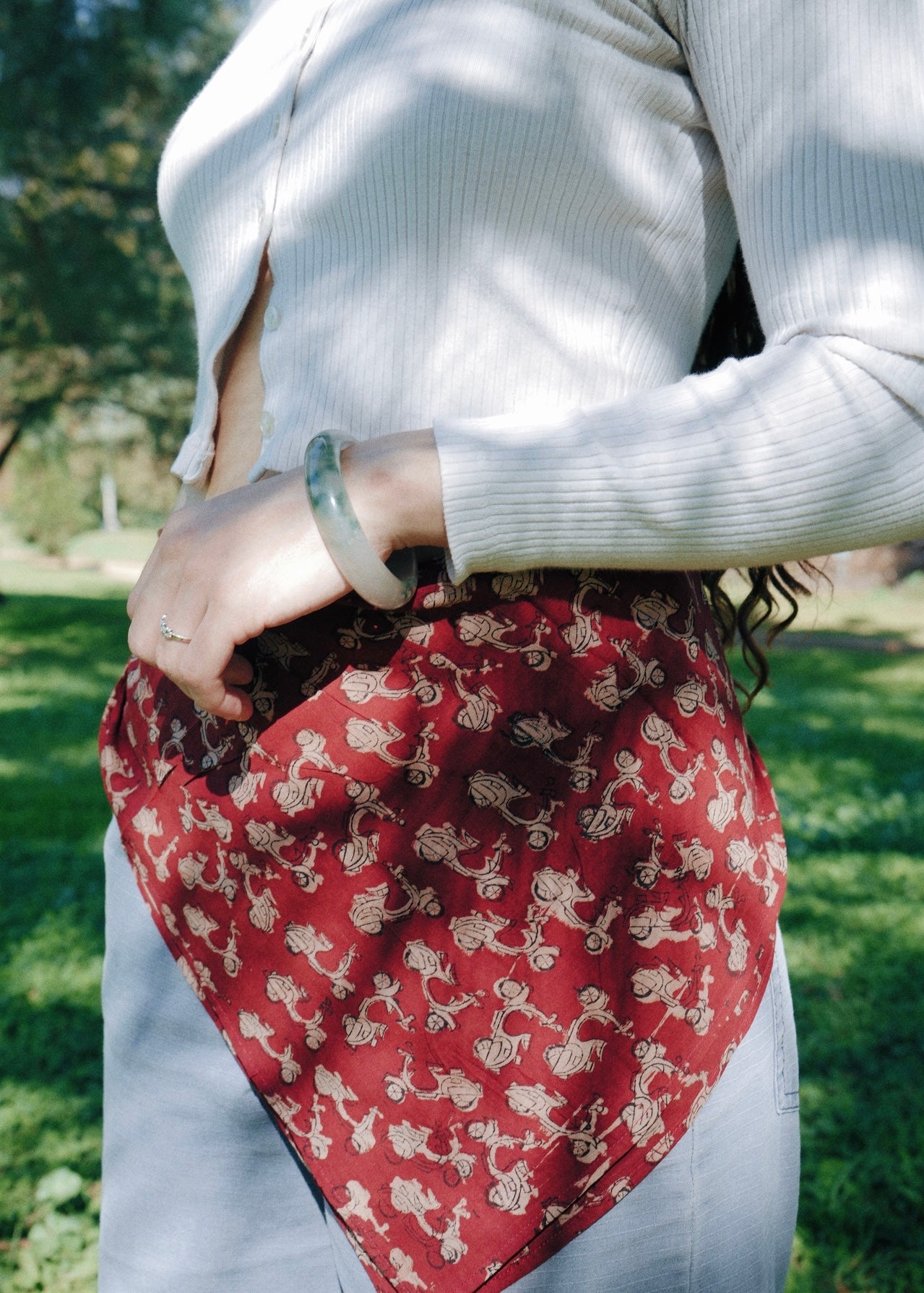 Sunset Ride - Kalamkari Cotton Bandana