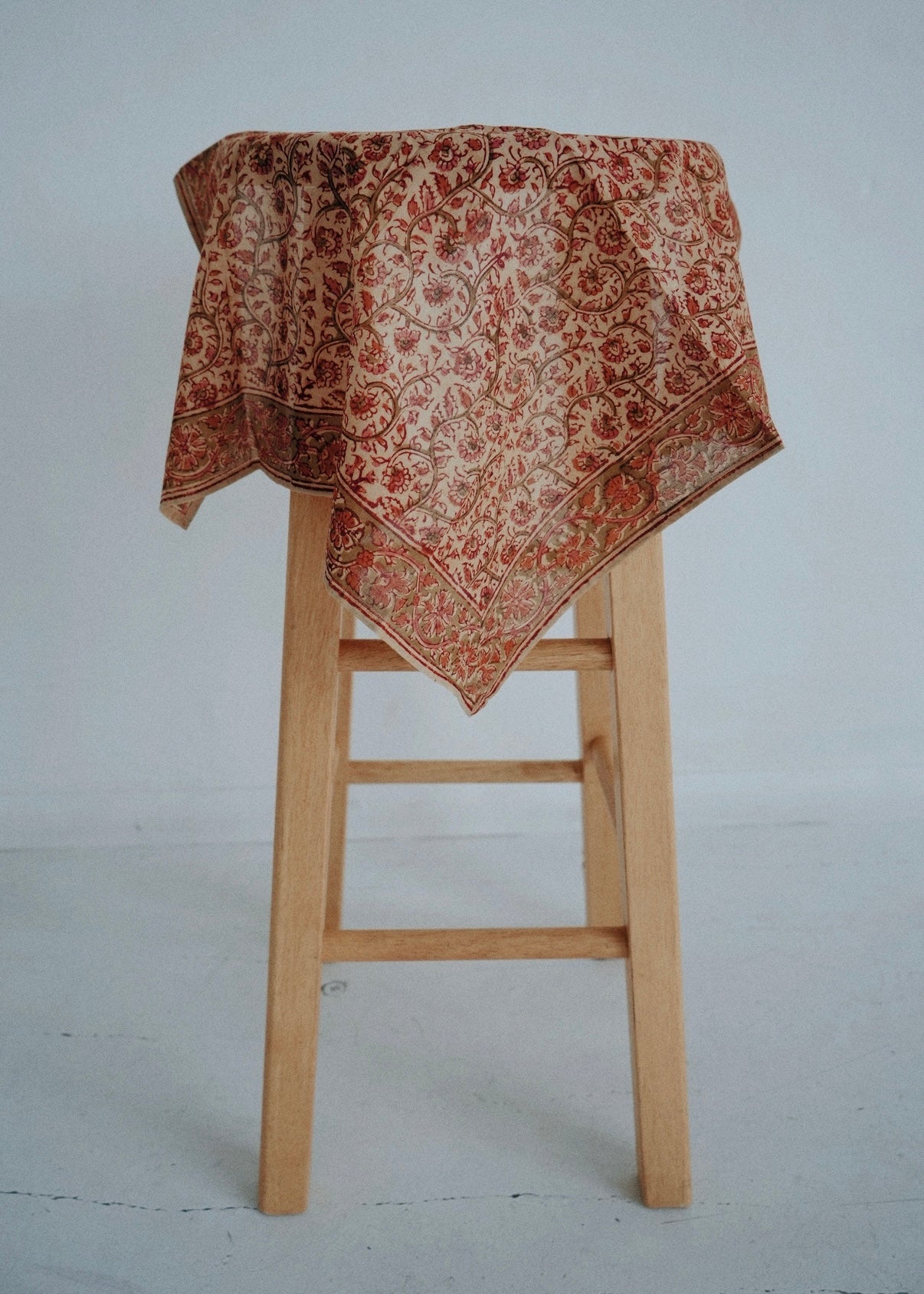 Autumn Rose - Kalamkari Cotton Bandana