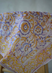 Easter Brunch - Hand Block Printed Cotton Bandana
