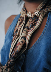 Copper Harvest - Kalamkari Cotton Bandana