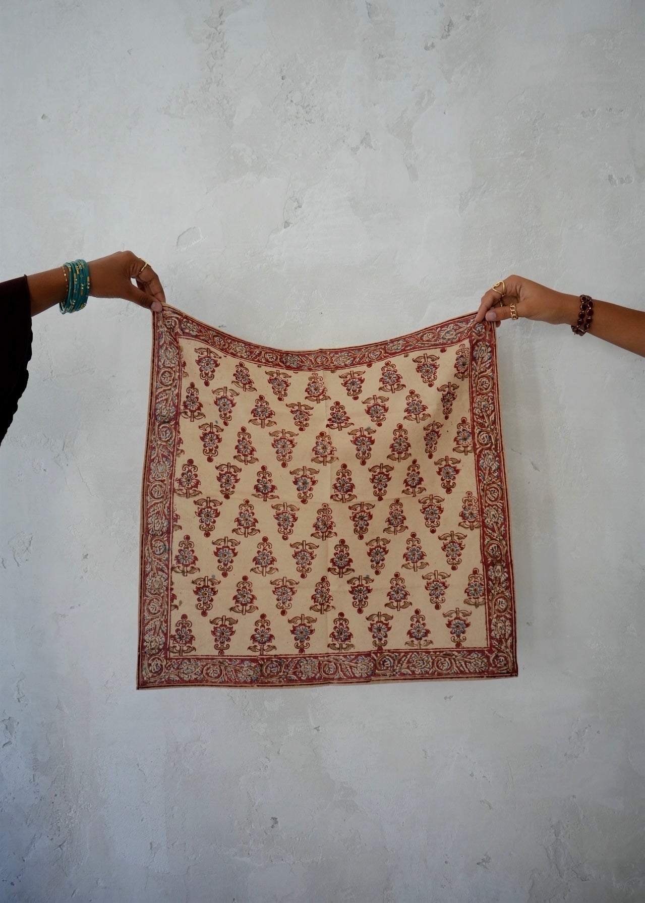 Petal Staircase - Kalamkari Cotton Bandana