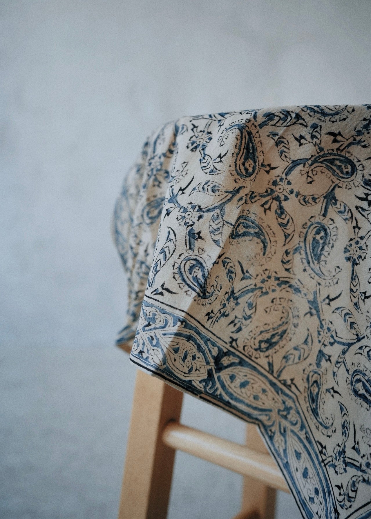 Blue Paisley - Kalamkari Cotton Bandana