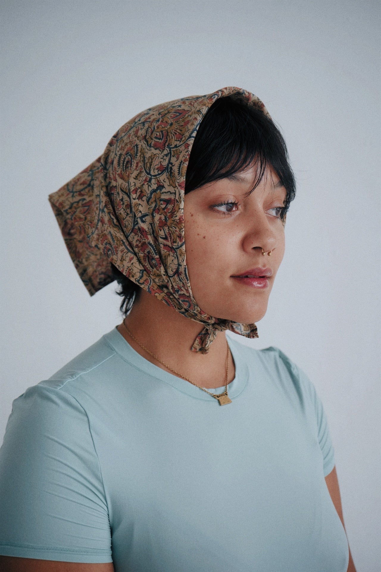 Rosary - Kalamkari Cotton Bandana (KK1472)