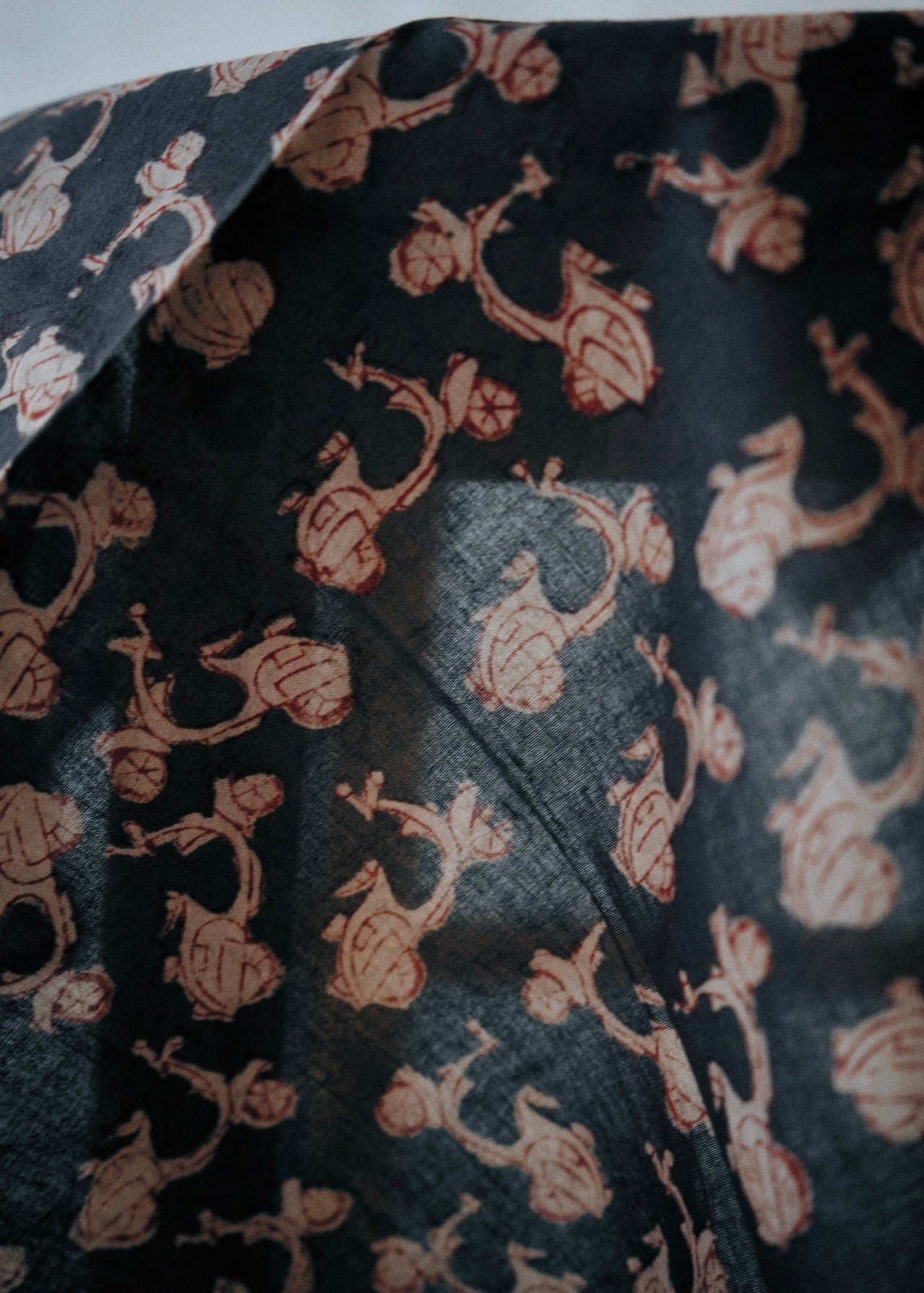 Midnight Ride - Kalamkari Cotton Bandana