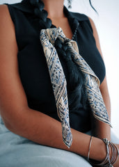 Ocean Breeze - Kalamkari Cotton Bandana