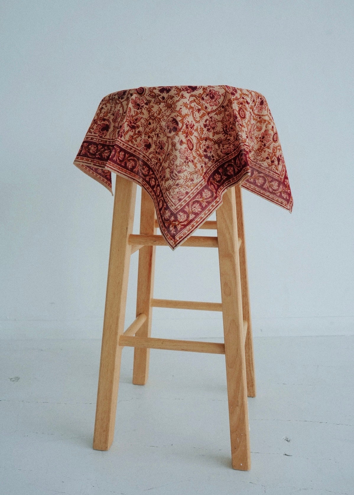 Bleeding Blossom - Kalamkari Cotton Bandana