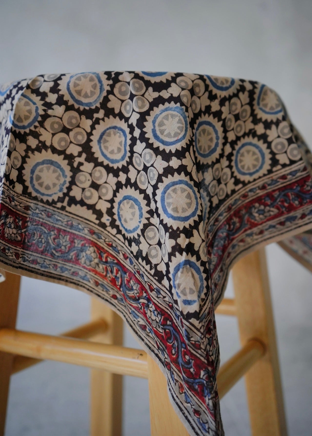 Blue Moon - Kalamkari Cotton Bandana