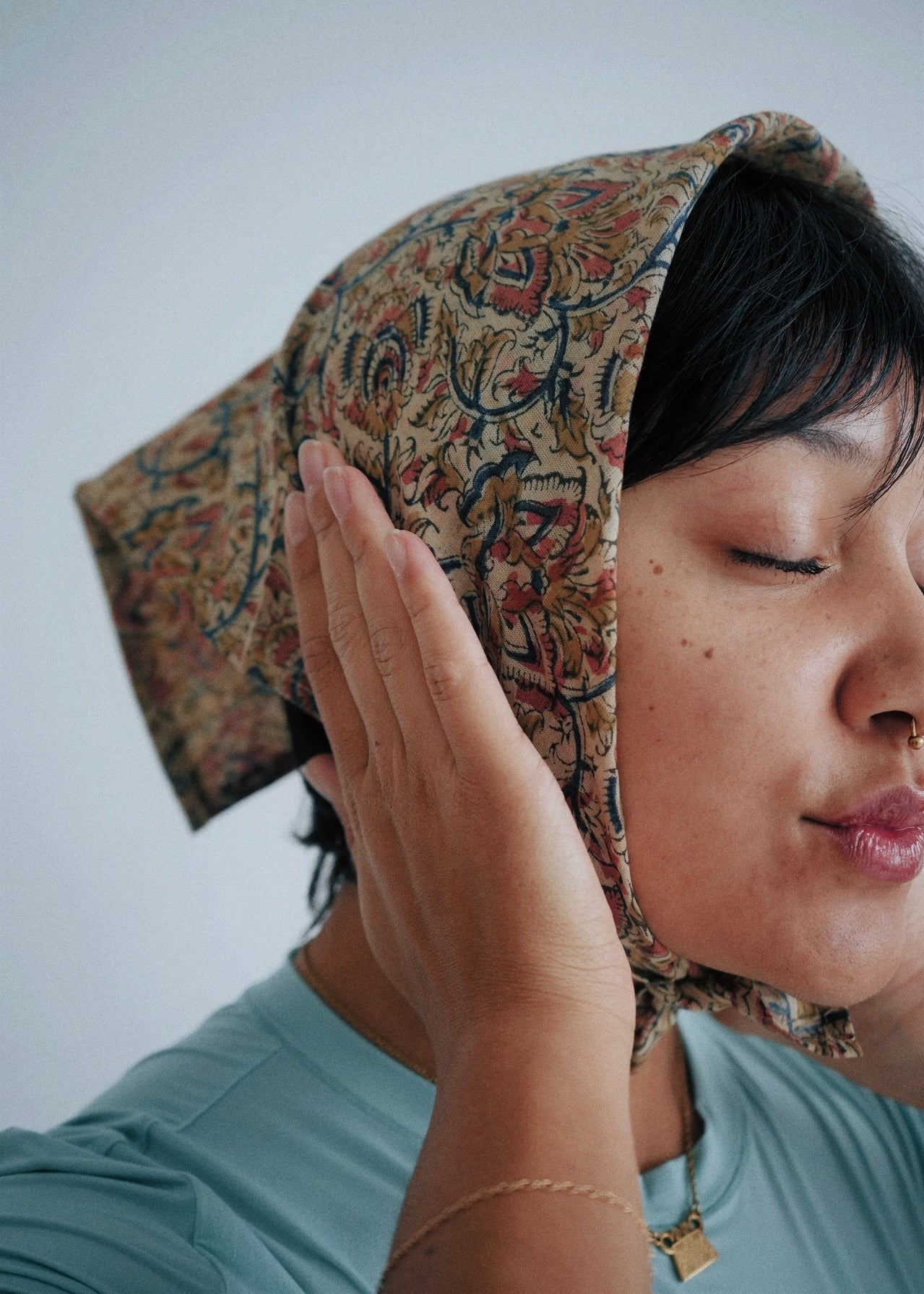 Rosary - Kalamkari Cotton Bandana